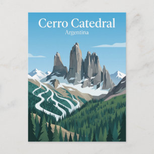 Cerro Catedral Argentinië Briefkaart