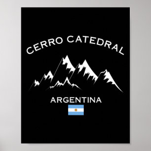 Cerro Catedral Argentinië Ski Resort Andes Mountai Poster