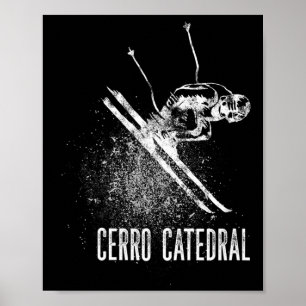 Cerro Catedral berg Argentinië downhill skiën Poster