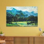 Cerro El Ávila, desde el Parque del Este Canvas Afdruk (Insitu (Woonkamer))