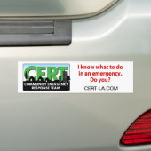 CERT Bumpersticker-pas aan Bumpersticker (Op auto)