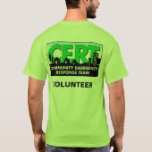CERT Volunteer T-Shirt (Achterkant)
