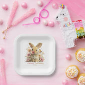Certain lapin a un an assiettes en papier (Fête)