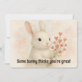 Certain Lapin Pense Que Vous Êtes Génial Carte de  (Devant)