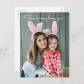 Certain Lapin T'aime Pâques modèle personnalisé av (Devant / Derrière)