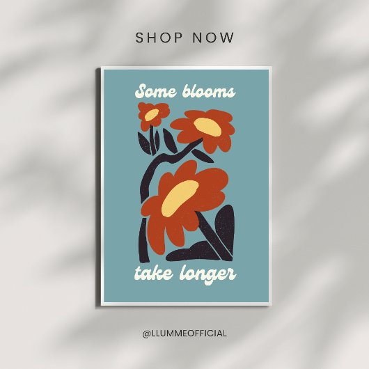 Certaines Fleurs Mettront Plus de Temps Affiche Fl