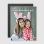 Certains Bunny Vous Aime Modèle photo Personnalisé (Devant / Derrière)