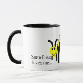 Certains Buzzy m'aime Bumble Bee Mug Nom de la PER (Gauche)