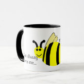 Certains Buzzy m'aime Bumble Bee Mug Nom de la PER (Devant gauche)