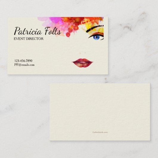 Certains cartes de visite de regard (Devant / Derrière)