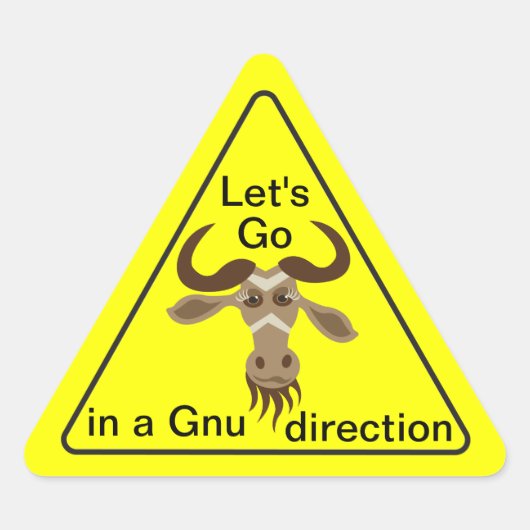 Certains Gnu Stuff_Allons dans un autocollant de d (Devant)