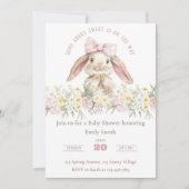 Certains lapin est en route Invitation Set, fille (Devant)