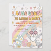 Certains Lapin Fait Une Fête Invitation Anniversai (Devant)