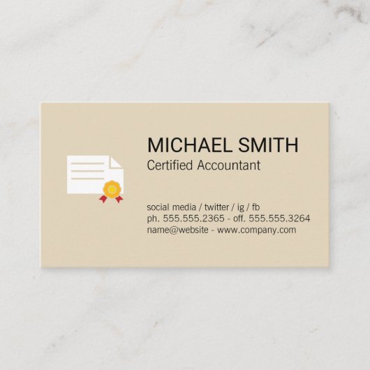 Certificaat (Voorkant)