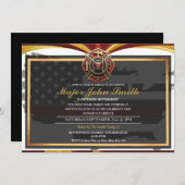 Certificaat Brandweerman Pensioen Partij Kaart (Voorkant / Achterkant)