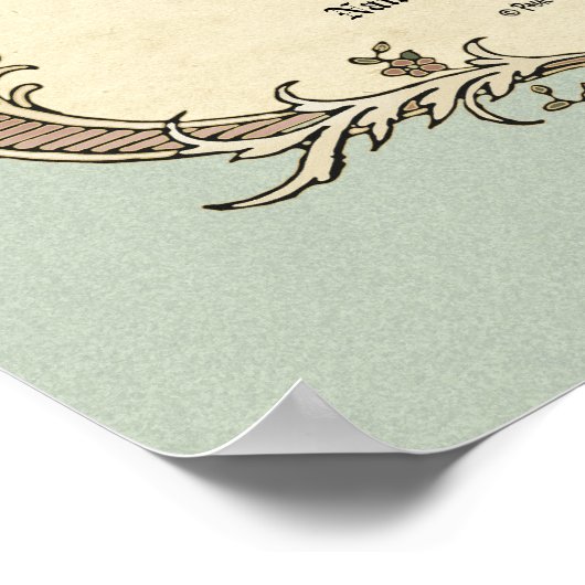 Certificaat Huwelijk-Bruiloft-(Sieraadje ter herin Poster (Hoek)