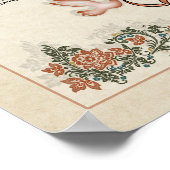 Certificaat Huwelijk-(Sierlijke Aandenken) Poster (Hoek)