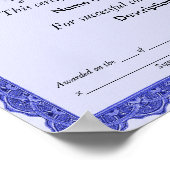 Certificaat Poster (Hoek)