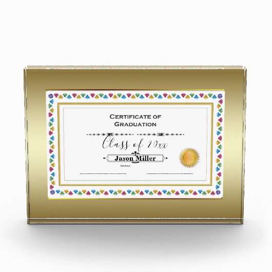 Certificaat van Afstuderen Fotoblokken (Voorkant)