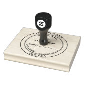 Certificaat van architect met vergunning op verval rubberstempel (Stempel)