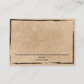 Certificaat van authenticiteit Kunstwerk door Logo (Achterkant)