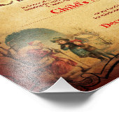 Certificaat van de lijst van Nice van de kerstman Foto Afdruk (Hoek)