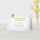 Certificaat van digitale Apologie Kaart (Gele Bloem)