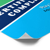 Certificaat van erkenning van de werknemer poster (Hoek)