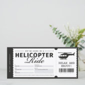 Certificaat van helikopter Ride Ticket Gift Vouche (Staand voorkant)
