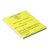 Certificaat van Notitieblok van de gezondheid (Can (Schuin)
