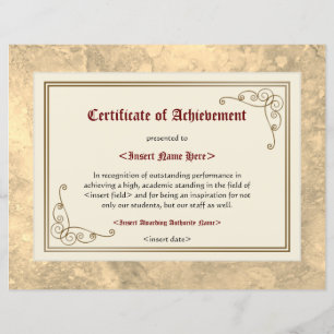 Certificaat van Prestatie