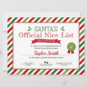 Certificaat van Sinterklaas goede lijst Kaart (Voorkant)
