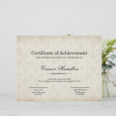 Certificaat van Sjabloon van waarmerking (Staand voorkant)