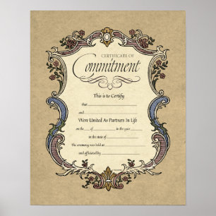 Certificaat van verbindendverklaring poster