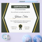 Certificaat van verkrijging van een Sjabloon Flyer (Enkel)