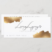 CERTIFICAAT VAN VERPLICHTING | Minimalistisch goud (Voorkant / Achterkant)