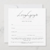 CERTIFICAAT VAN VERPLICHTING | Minimalistisch goud (Achterkant)