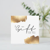 CERTIFICAAT VAN VERPLICHTING | Minimalistisch goud (Staand voorkant)