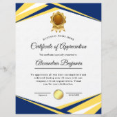 Certificaat van voltooiing (Voorkant)