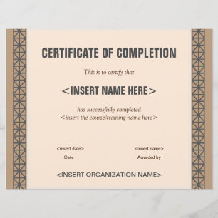 Certificaat van voltooiing