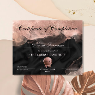 Certificaat van voltooiing bekroonde Makeup-cursus
