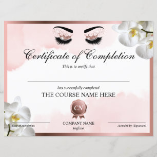 Certificaat van voltooiing van de cursus