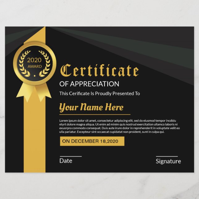 certificaat van waarmerking (Voorkant)