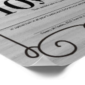 Certificaat voor de universele dienst van hout poster (Hoek)