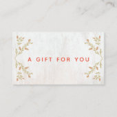 Certificaat voor kerstcadeaubonnen (Voorkant)