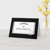 certificaatKaart Kaart (Gele Bloem)