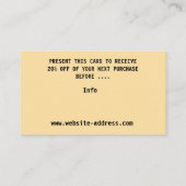 Certificat cadeau (Dos)