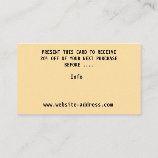 Certificat cadeau (Dos)