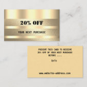 Certificat cadeau (Devant / Derrière)