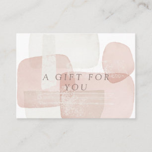 Certificat cadeau Abstrait Blush Modern